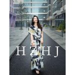 HZHJ原创设计师款  都市水墨 连衣裙  显白显瘦高级洋气2010 - 图片 2