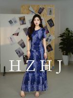 HZHJ新款原创设计师款幽兰连衣裙套装气质轻奢洋气法式复古2089 - 图片 2