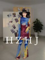 HZHJ新款原创设计师品牌 油画梦幻套装 洋气显瘦高级感2096 - 图片 3