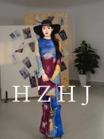 HZHJ新款原创设计师品牌 油画梦幻套装 洋气显瘦高级感2096 - 图片 2