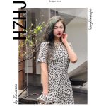 HZHJ原创设计师款摇曳花影连衣裙春夏款高端优雅气质1038 - 图片 2