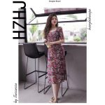 HZHJ新款原创设计师款旋涡彩虹连衣裙显白显瘦高端轻奢洋气019 - 图片 3