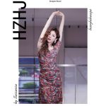 HZHJ新款原创设计师款旋涡彩虹连衣裙显白显瘦高端轻奢洋气019 - 图片 2