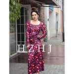 HZHJ原创设计师 红石榴 连衣裙高定秀场款法式高级气质洋气2137