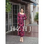 HZHJ原创设计师 红石榴 连衣裙高定秀场款法式高级气质洋气2137 - 图片 3