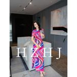 HZHJ原创设计师款 彩糖 连衣裙 显白显瘦高级洋气秀款2027 - 图片 4