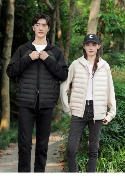 HZHJ新款福利！拼接男女同款羽绒服2403