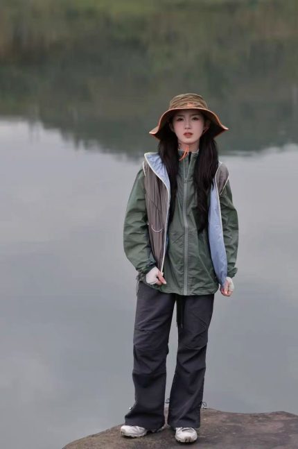 HZHJ新款福利！男女户外拼色双面马甲背心834